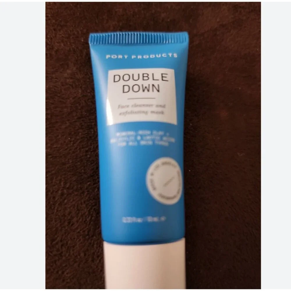 Port Products Double Down Face Cleanser And Exfoliating Mask 0.33 fl oz